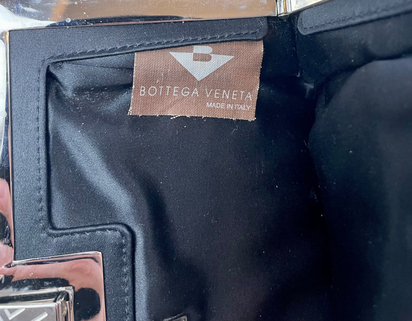 The Vintage Bag Bottega Veneta Sort Skuldertaske
