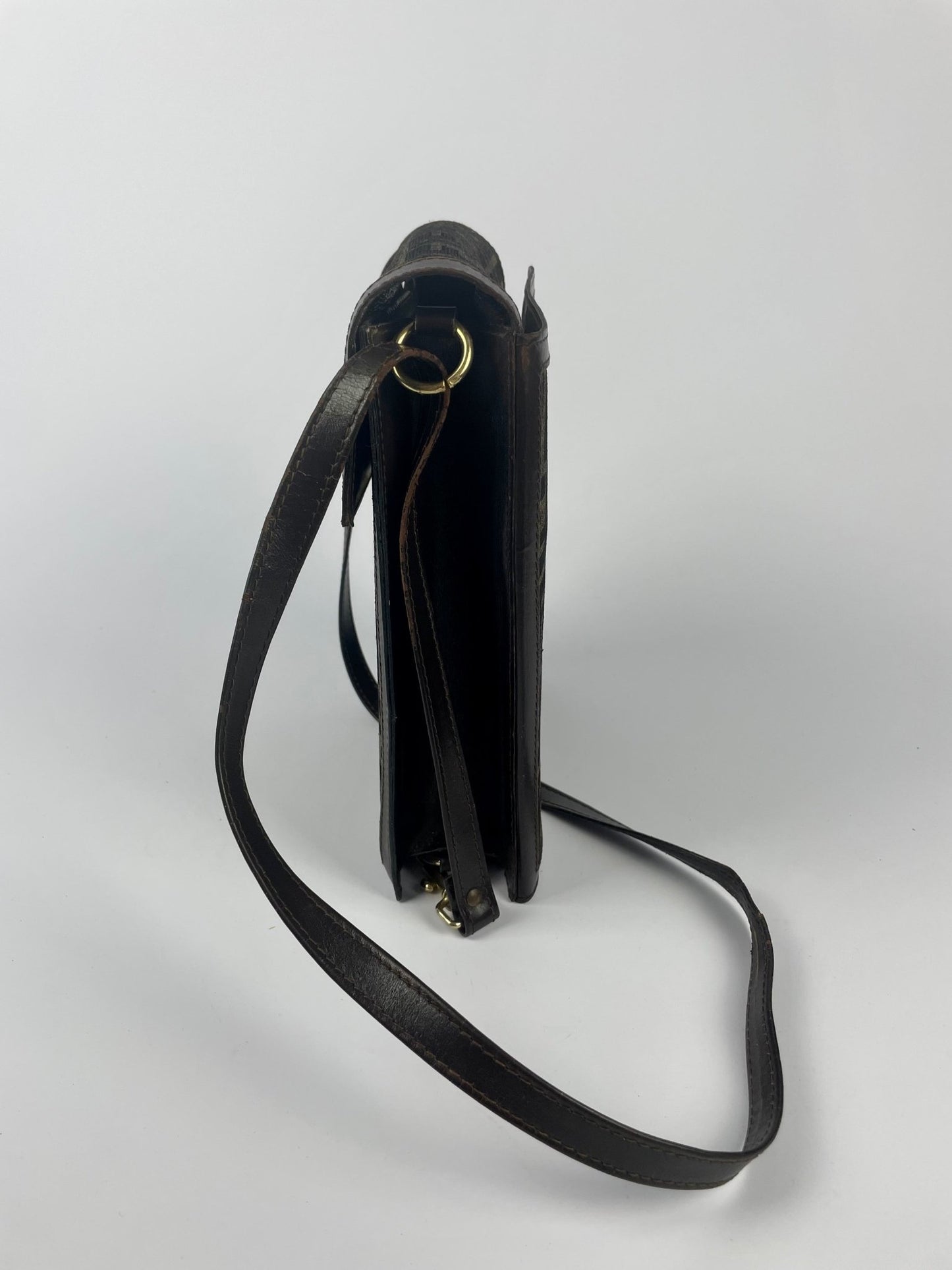 The Vintage Bag Fendi Zucca Monogram Messenger Bag
