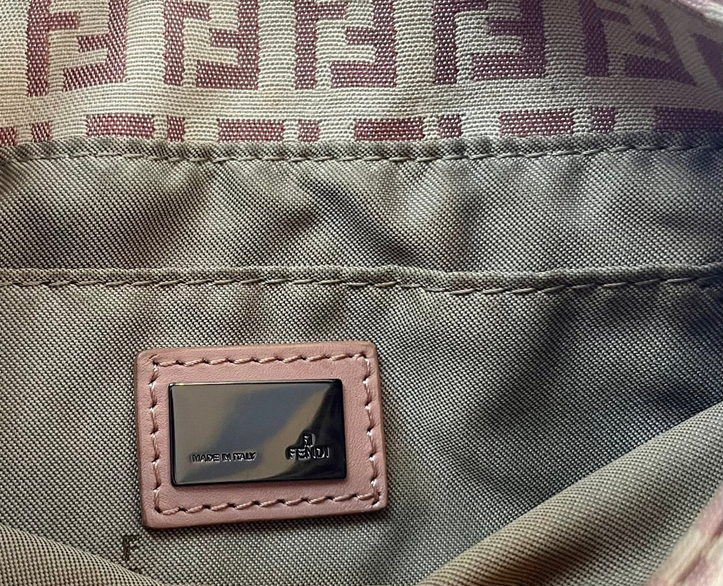The Vintage Bag Fendi Zucca Monogram Messenger Bag