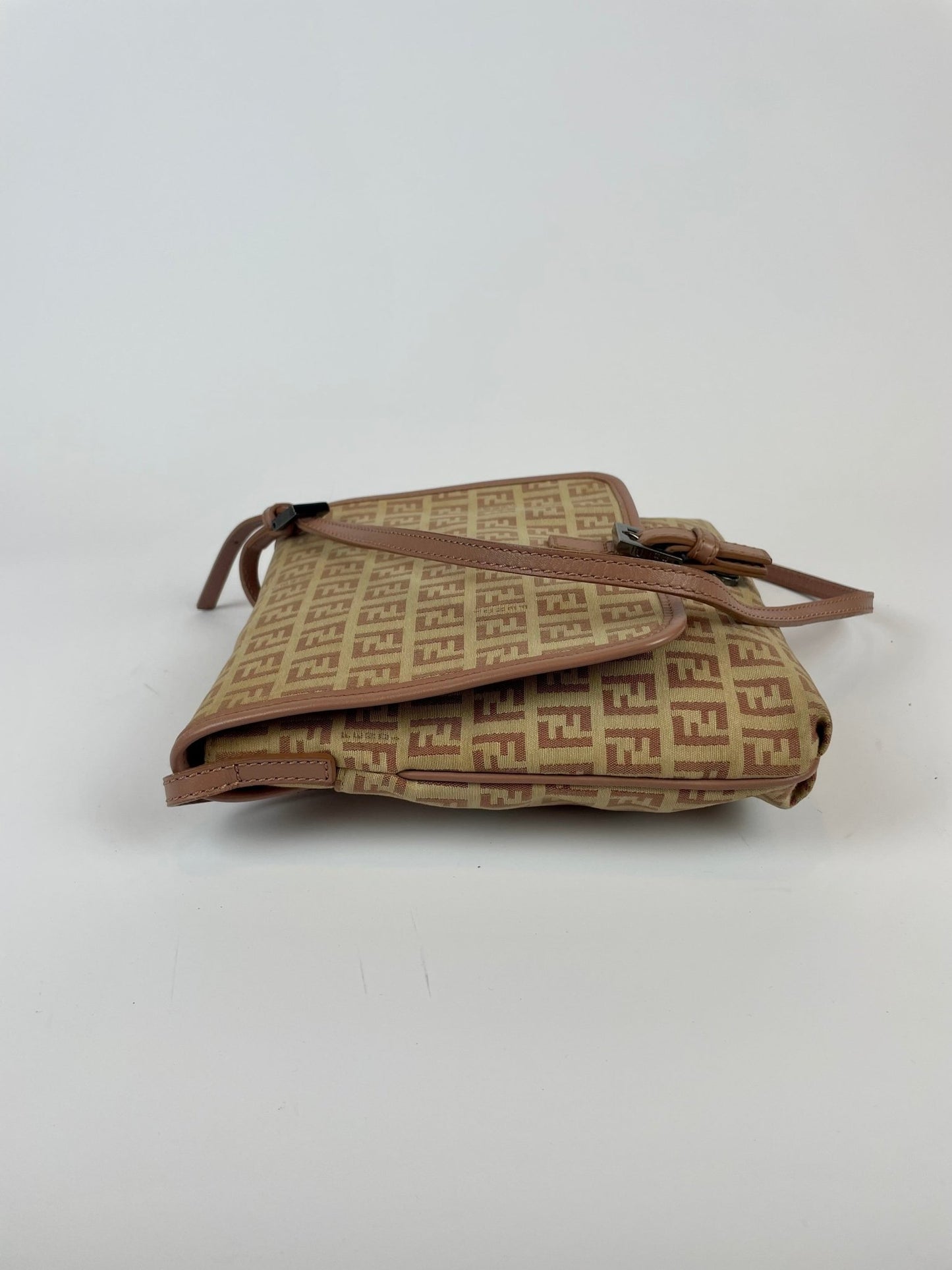 The Vintage Bag Fendi Zucca Monogram Messenger Bag