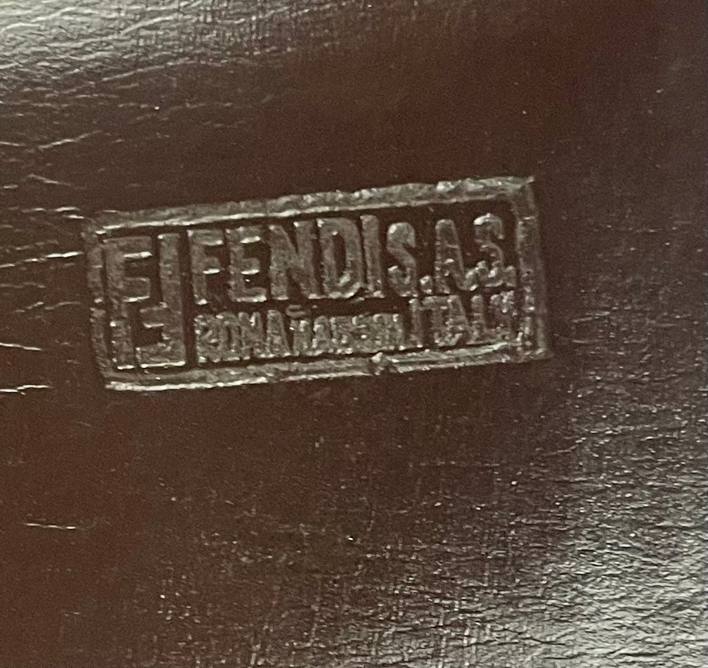 The Vintage Bag Fendi Zucca Monogram Messenger Bag