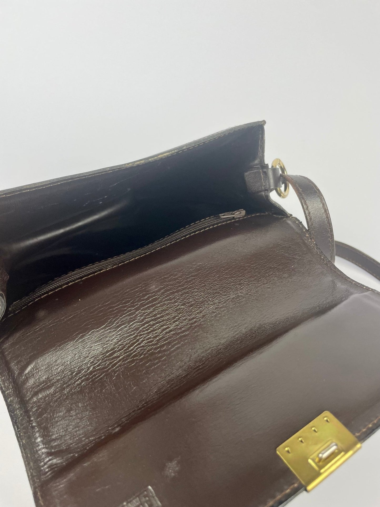 The Vintage Bag Fendi Zucca Monogram Messenger Bag
