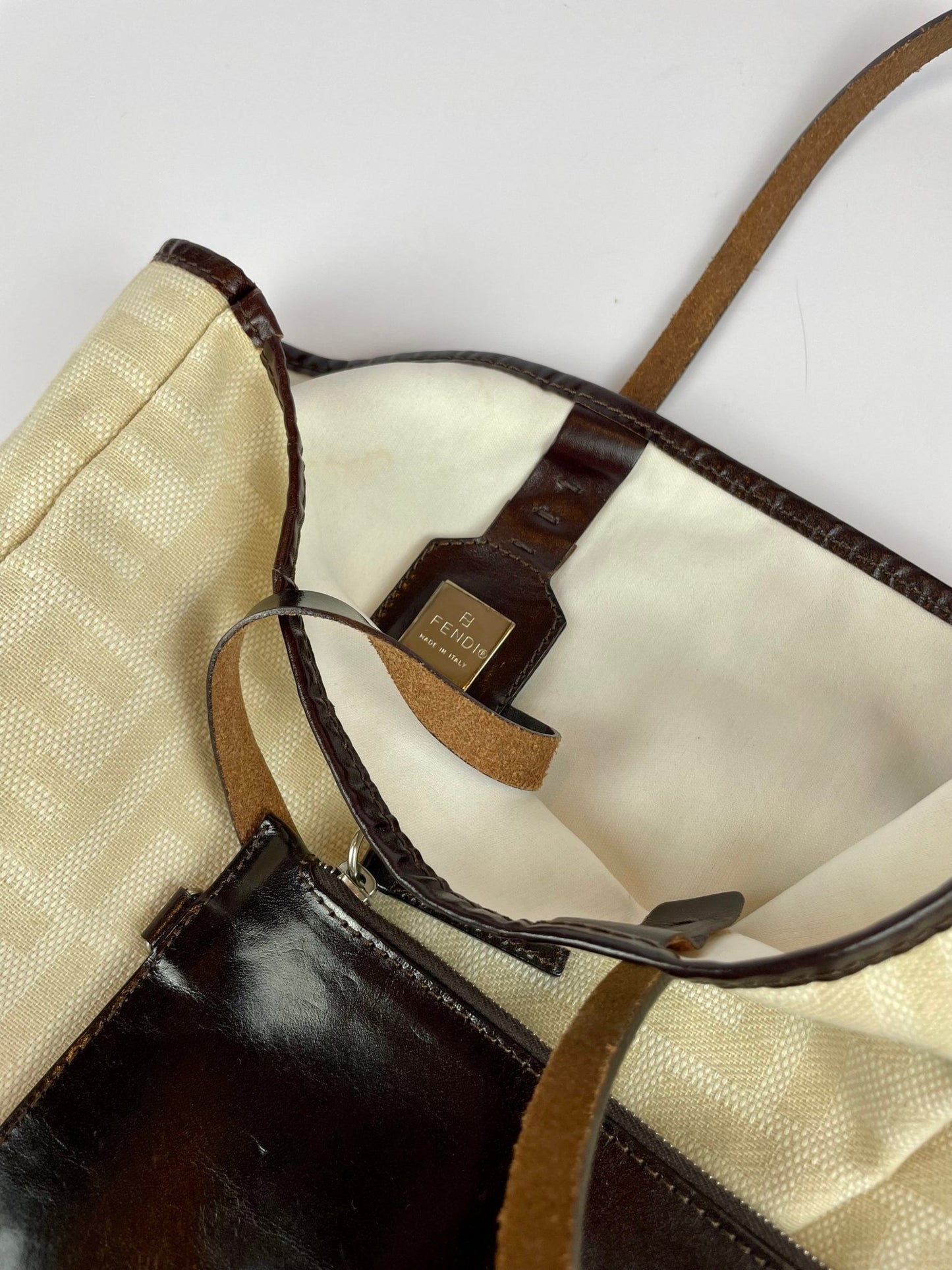 The Vintage Bag Fendi Zucca Monogram Tote