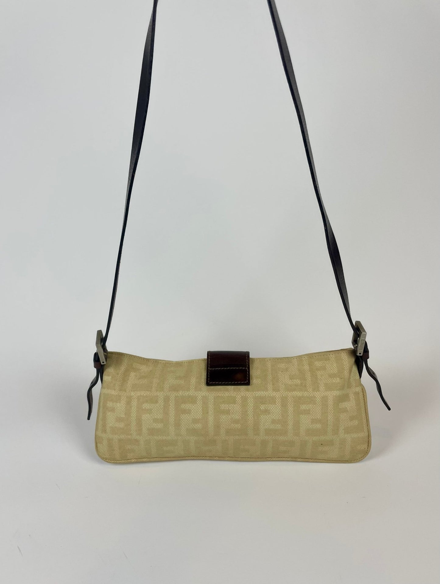 The Vintage Bag Fendi Zucca Monogram Skuldertaske