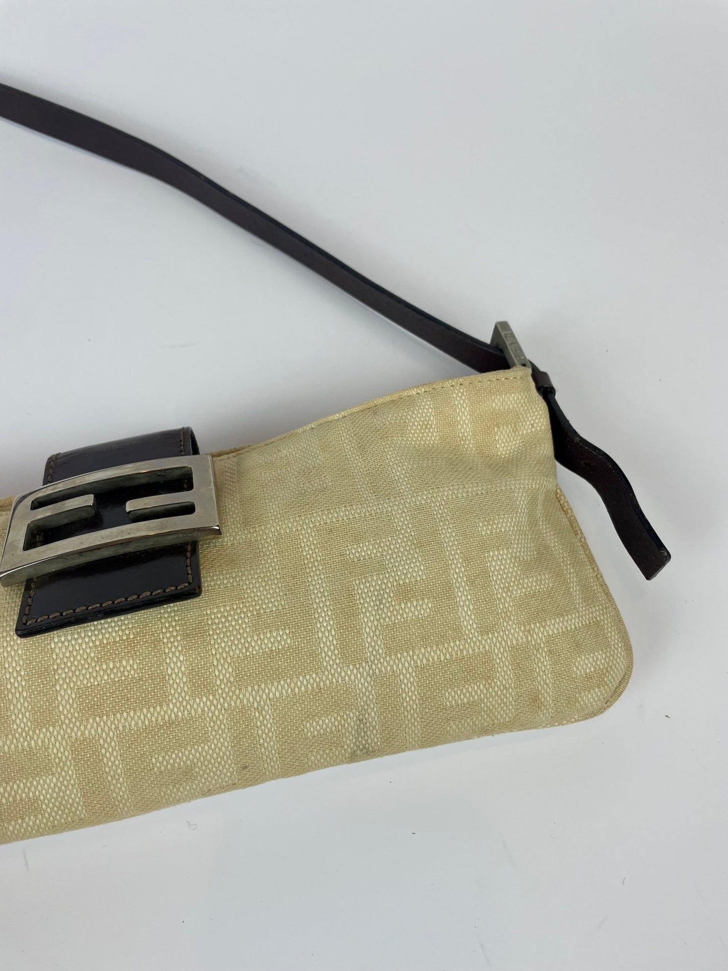 The Vintage Bag Fendi Zucca Monogram Skuldertaske