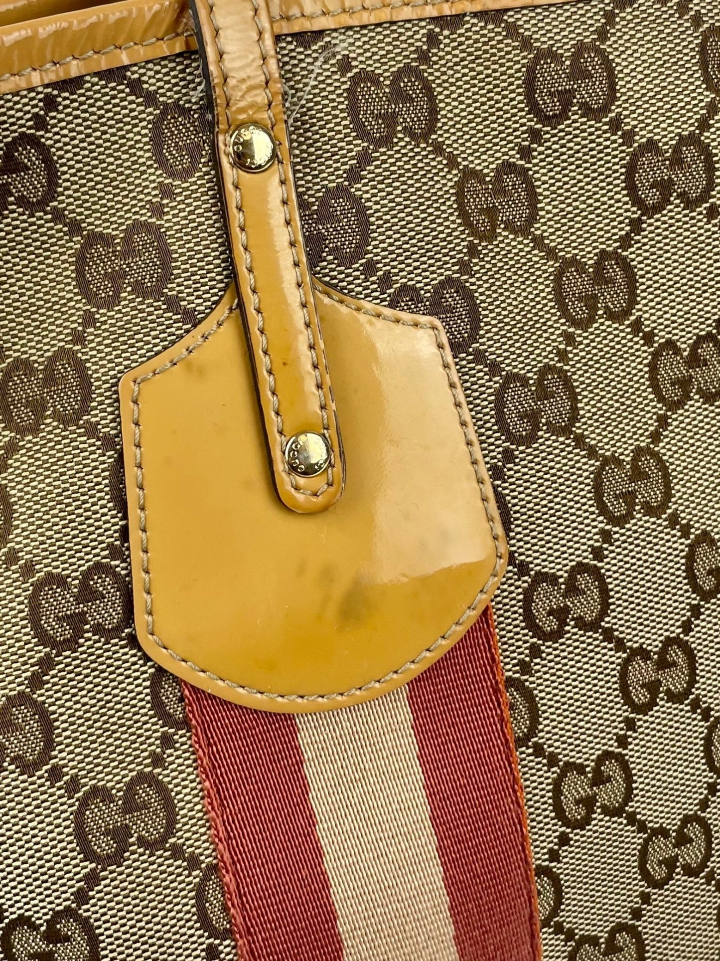 The Vintage Bag Gucci Sherry Line Tote
