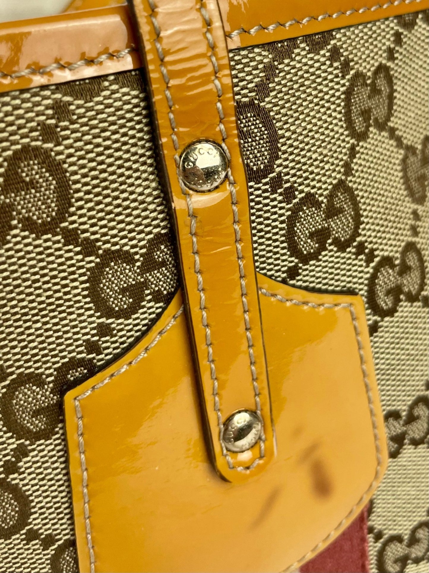 The Vintage Bag Gucci Sherry Line Tote