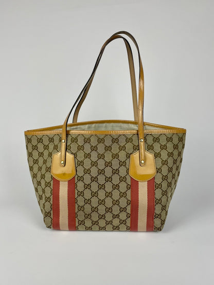 The Vintage Bag Gucci Sherry Line Tote