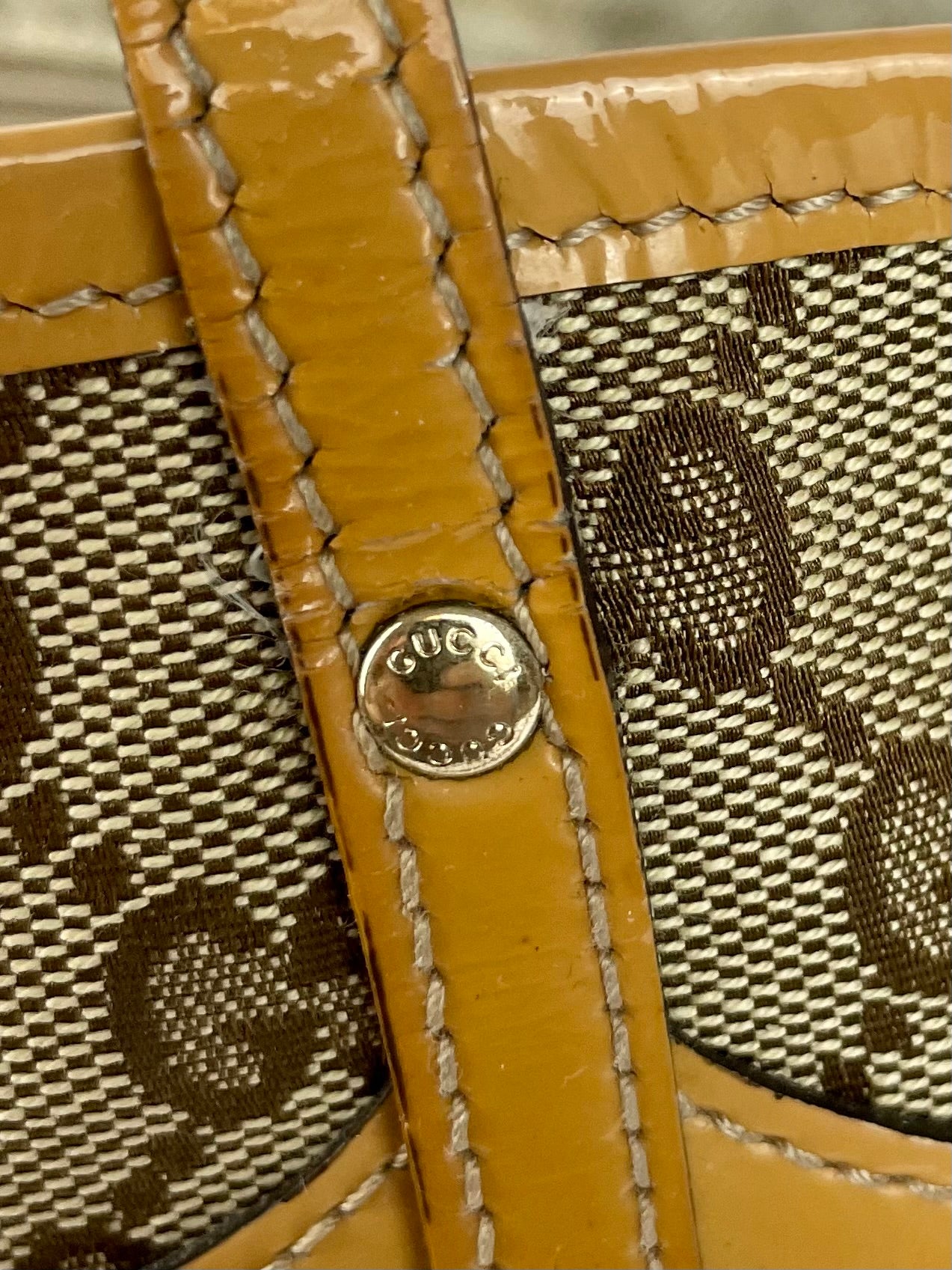 The Vintage Bag Gucci Sherry Line Tote