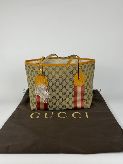 The Vintage Bag Gucci Sherry Line Tote