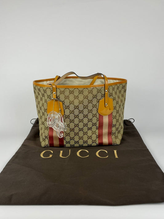 The Vintage Bag Gucci Sherry Line Tote