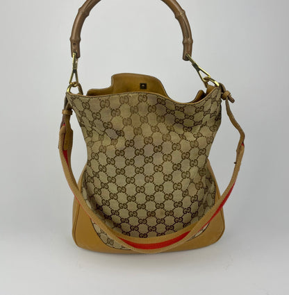 The Vintage Bag Gucci Bamboo Sherry Line Skuldertaske