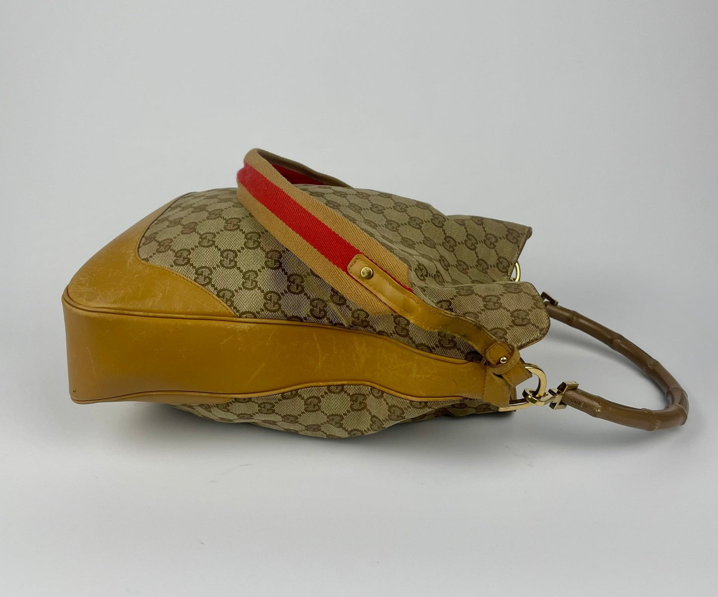 The Vintage Bag Gucci Bamboo Sherry Line Skuldertaske