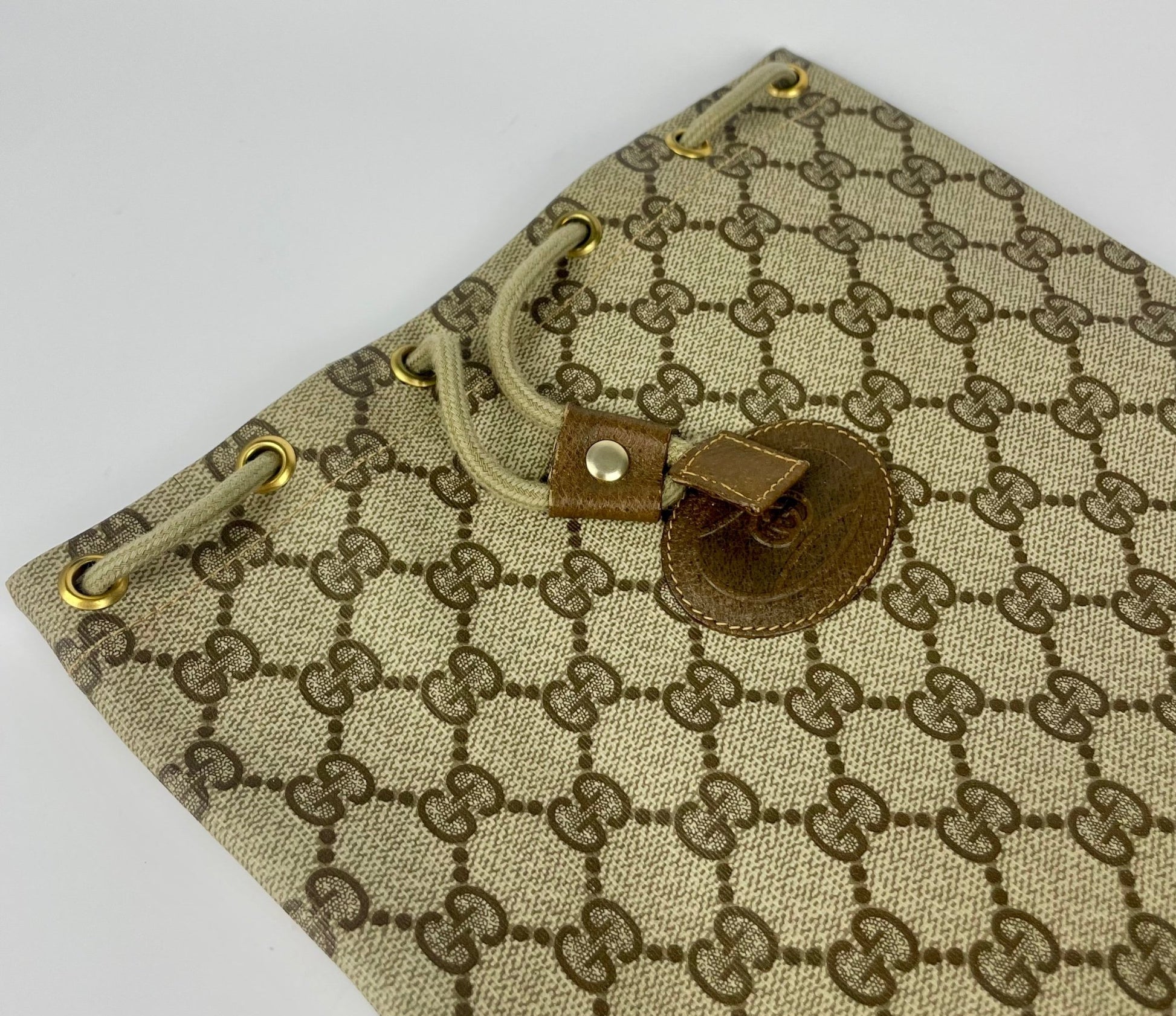 The Vintage Bag Gucci Drawstring Taske