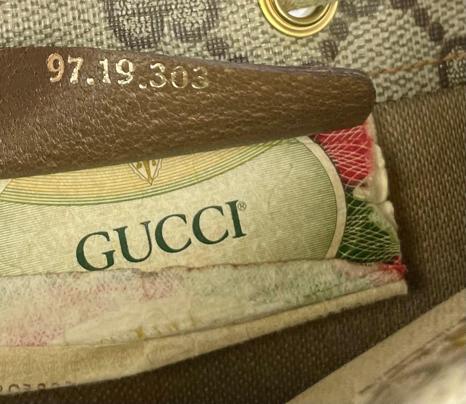 The Vintage Bag Gucci Drawstring Taske