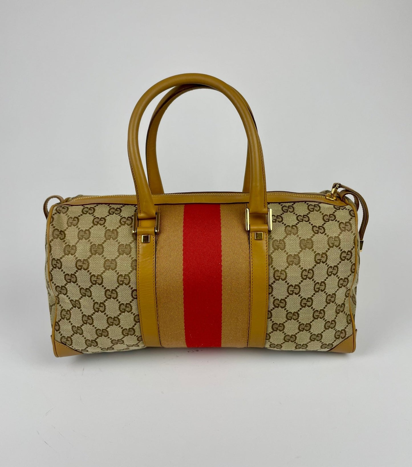 The Vintage Bag Gucci Sherry Line Boston Bag