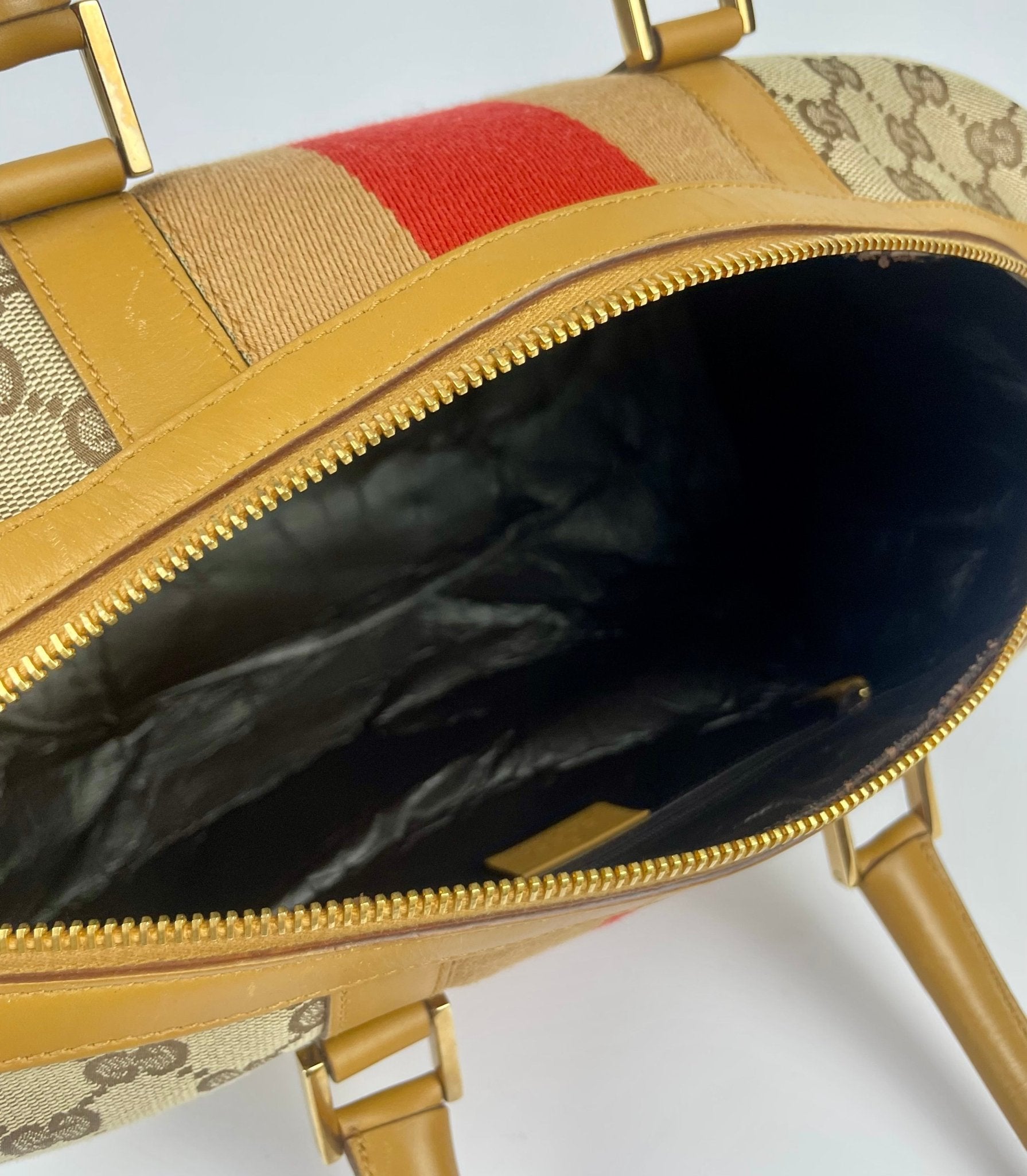 The Vintage Bag Gucci Sherry Line Boston Bag