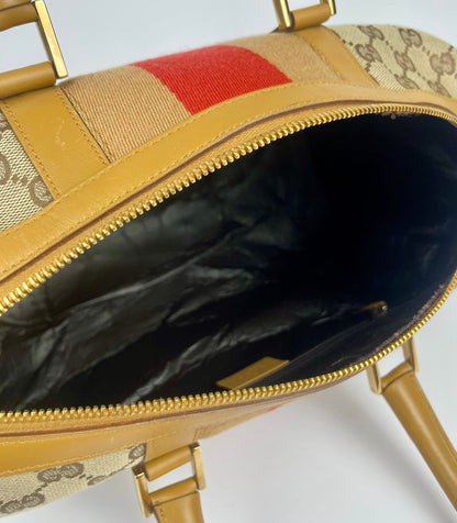 The Vintage Bag Gucci Sherry Line Boston Bag