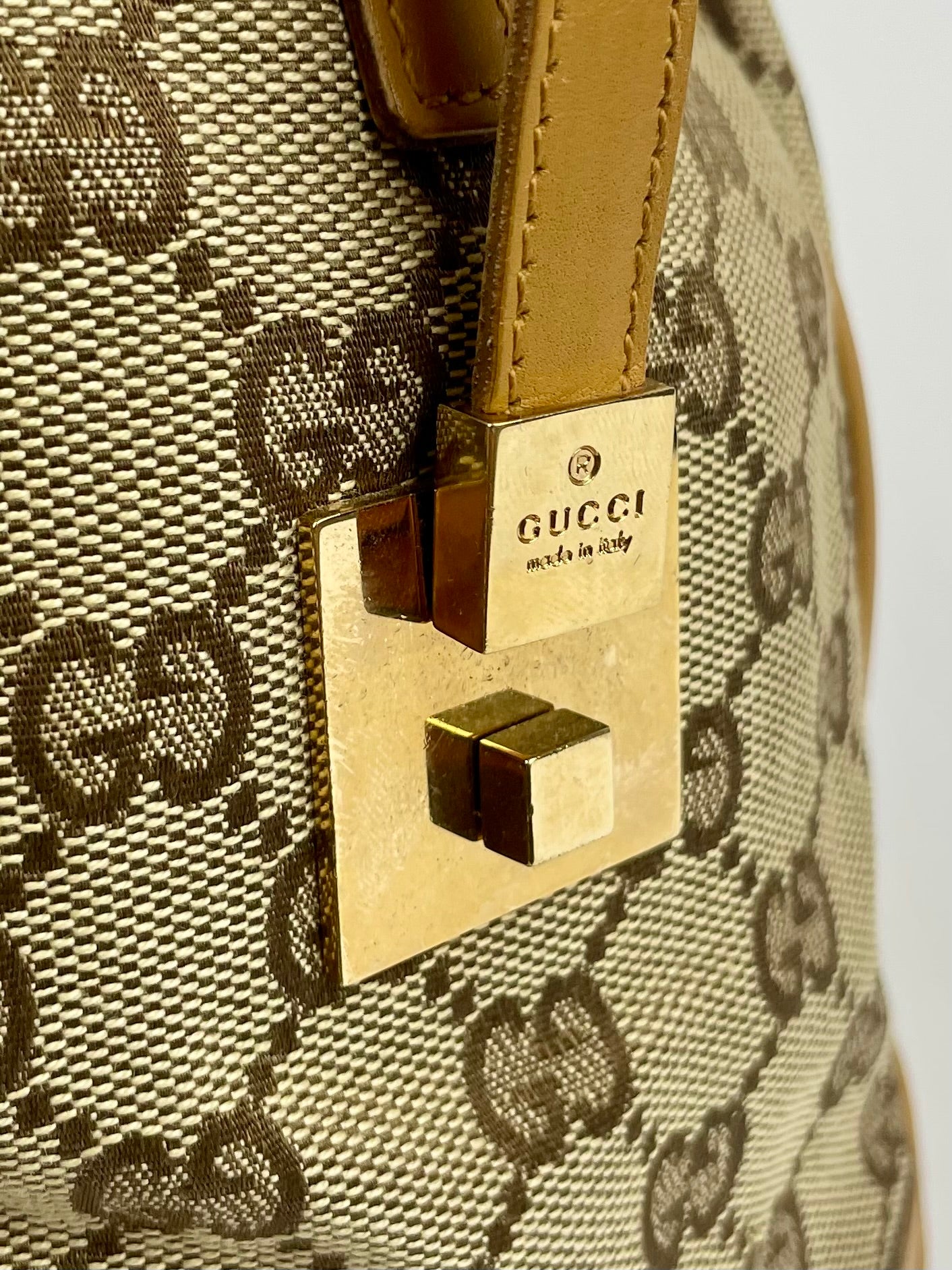 The Vintage Bag Gucci Sherry Line Boston Bag
