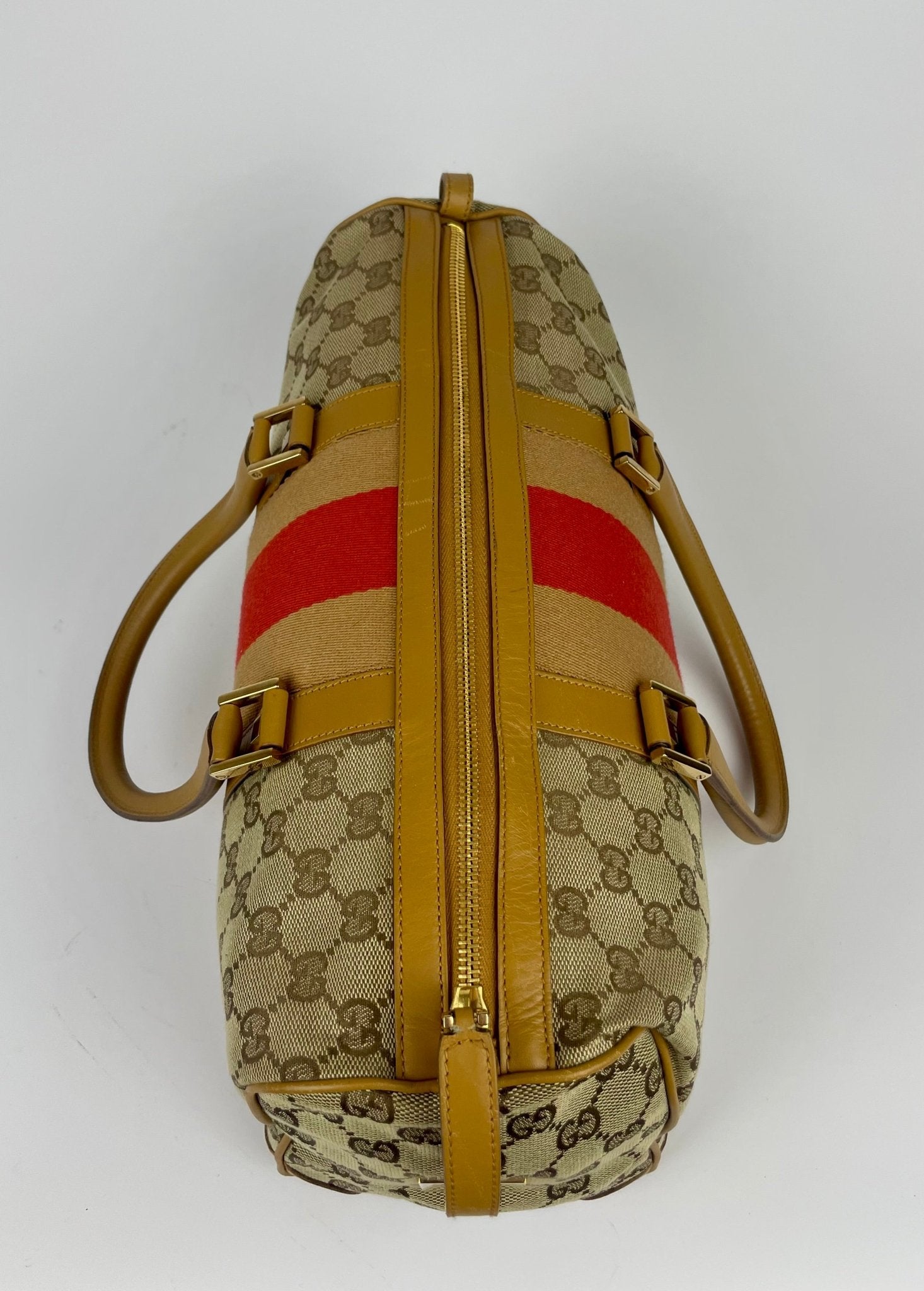 The Vintage Bag Gucci Sherry Line Boston Bag