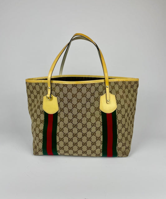 The Vintage Bag Gucci Sherry Line Shopper